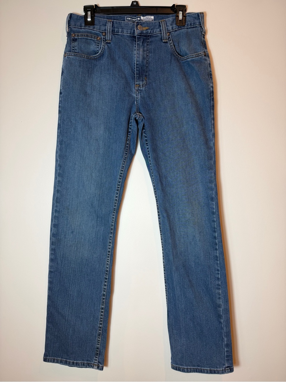 Carhartt Rugged Flex Relaxed Fit Jeans Men's 31x32 Medium Wash Blue